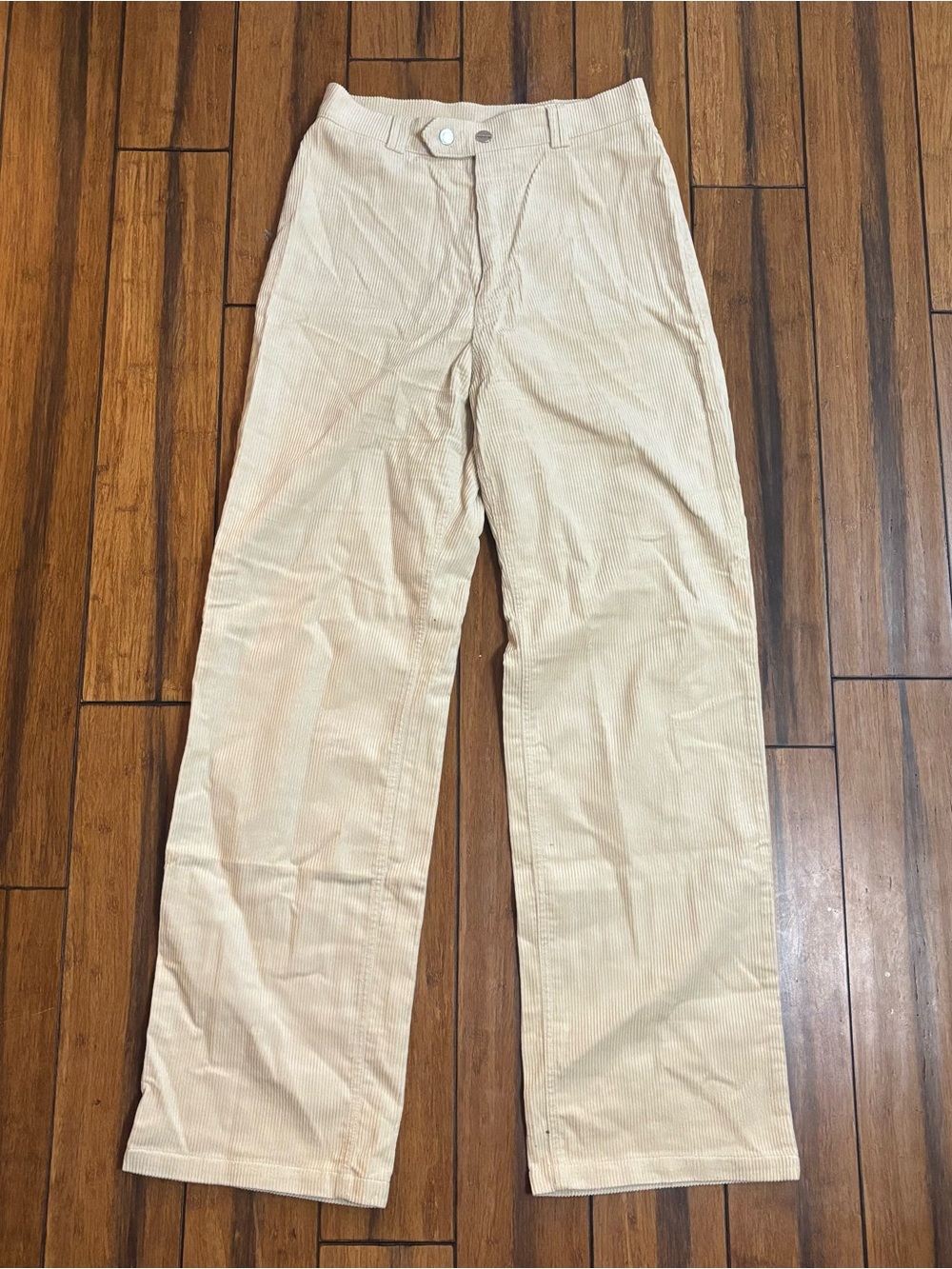 cream corduroy pants - princess polly